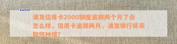 浦发2000信用卡逾期后果全方位解析：信用影响、费用累积与解决方案