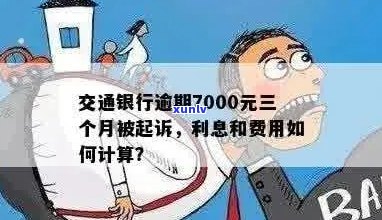 交通银行信用卡逾期7000元，利息计算方式及影响分析