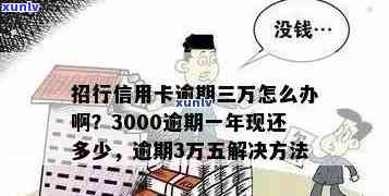 招商信用卡逾期半年未还款，3000元欠款如何解决？