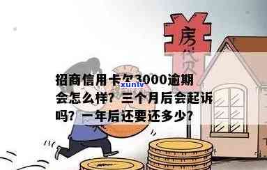 招商信用卡3000元逾期