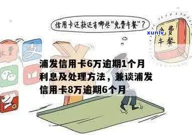 浦发信用卡8万逾期六个月利息计算及相关后果