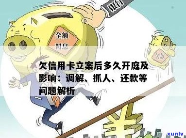 欠信用卡立案后多久开庭：流程、抓人与坐牢问题全解析