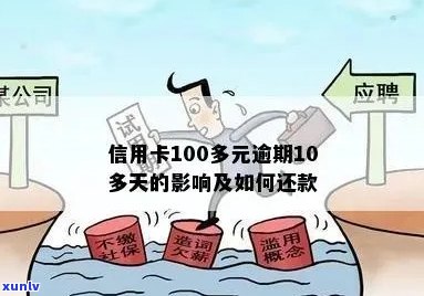 信用卡100元逾期几天上：逾期一年还多少？逾期10多天和8天会有什么事？