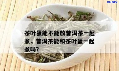 普洱茶可不可以煮茶叶蛋和奶茶？