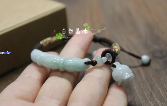 翡翠藕节编织手链