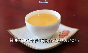 普洱茶红色与黄绿色