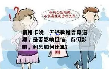 信用卡晚几天还款是否算逾期及影响信用？是否有利息？