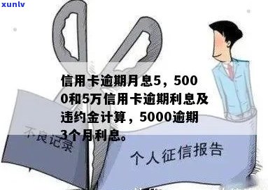 信用卡5000逾期5天利息、罚款与上时间及处理 *** 