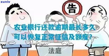 农行逾期一次多久出推荐额度：逾期还款后额度能否正常使用？