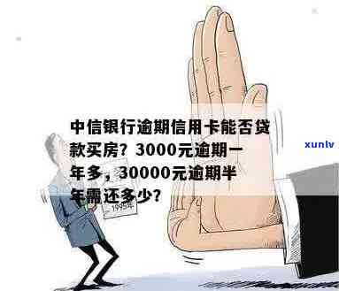 中信信用卡欠3000逾期会怎么样：处理流程、影响及贷款买房可能性。