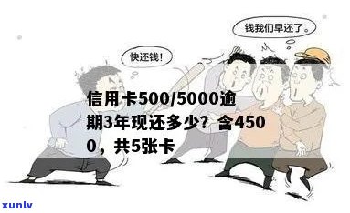 5000块信用卡逾期3年合计还款金额及3千和500逾期5年总额查询