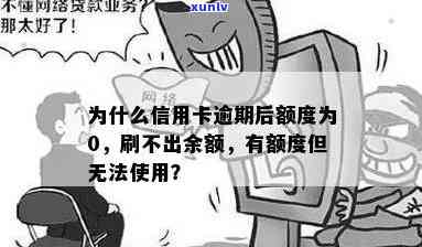 为什么信用卡逾期后额度为0,有额度却刷不出来钱？