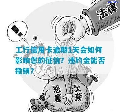 工行信用卡逾期一天的违约金是多少？逾期一天的影响及处理 *** 