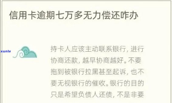 信用卡逾期7万：解决 *** 、影响与预防策略全面解析