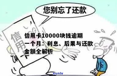 信用卡10000逾期一年，一共要还多少钱利息和本金？