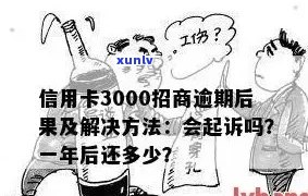 信用卡3000元逾期多久会被起诉：逾期立案时间与罚款计算