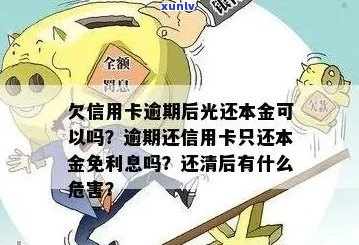 欠信用卡还本金可以吗？如何操作？逾期后只还本金可行吗？