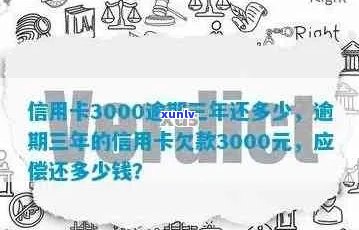 3000信用卡逾期5年