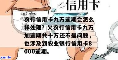 农业信用卡逾期10万怎么办-农业信用卡逾期10万怎么办理