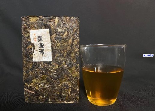 普洱茶黄金一叶砖茶