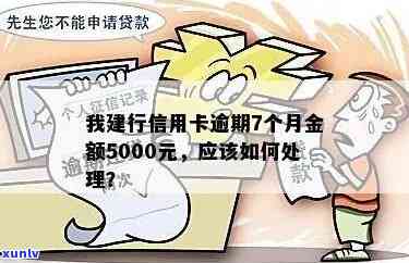 建行信用卡逾期7个月，5000元债务如何解决？逾期后果与还款计划分析