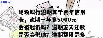 建行信用卡逾期7个月，5000元债务如何解决？逾期后果与还款计划分析