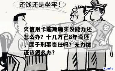 欠信用卡逾期确实没能力还怎么办：刑事责任与解决 *** 