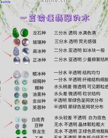 翡翠种水及价格一览表：完整等级划分与对应关系