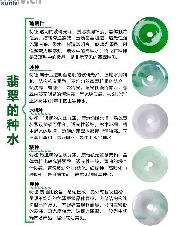 翡翠种水价格对应表：等级划分与价格关系