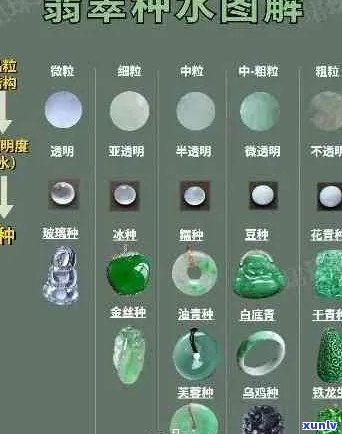 翡翠种水分类对比照片：深入了解翡翠品质与价值的关键因素