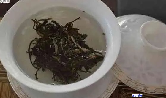 普洱茶泡过之后的样子：展示泡完后的茶叶