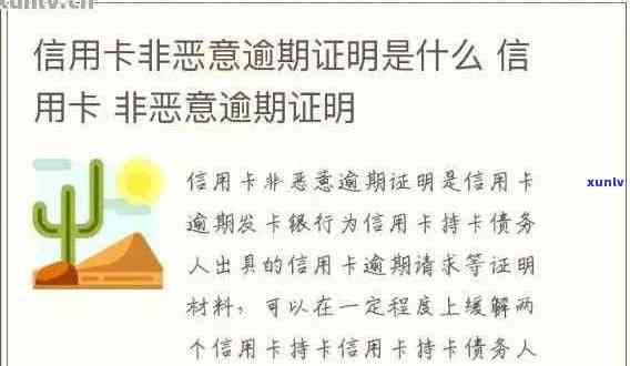 信用卡非主观逾期证明有效吗？如何编写及用途探讨