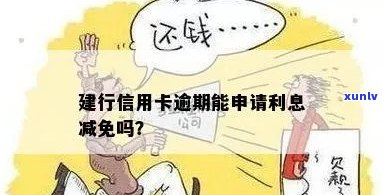 建设银行信用卡逾期利息减免：是否可行？