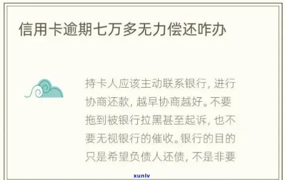 信用卡透支7万，逾期还款的风险与应对策略