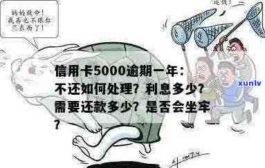 信用卡逾期5000元的后果及处理建议，是否会导致坐牢？