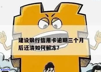 别行信用卡逾期导致建行信用卡冻结了怎么处理