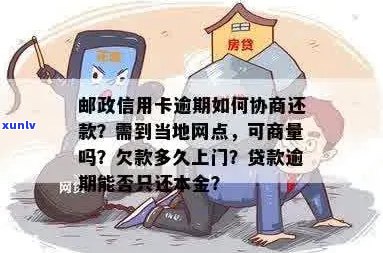 邮政银行信用贷款逾期3天怎么办？能协商吗？