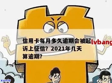 2021年信用卡逾期几天上，是否会被起诉及计算罚息？