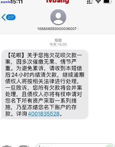 花呗被欠260会起诉