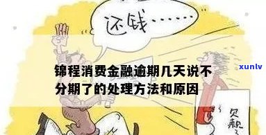 锦程消费金融还不上钱怎么办