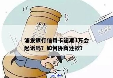 浦发信用卡逾期1万怎么处理