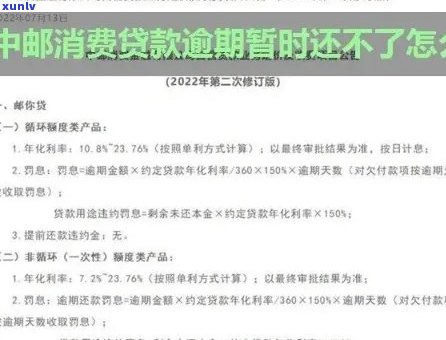 中邮消费金融贷款逾期可以协商分期吗