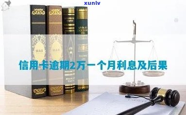 信用卡逾期超过2万利息怎么办