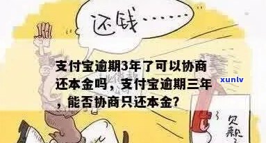 支付宝逾期3年想只还本金是否可行