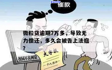 微粒贷欠七万会有什么后果