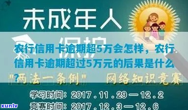 农行信用卡逾期五万多如何处理-农行信用卡逾期五万多如何处理的