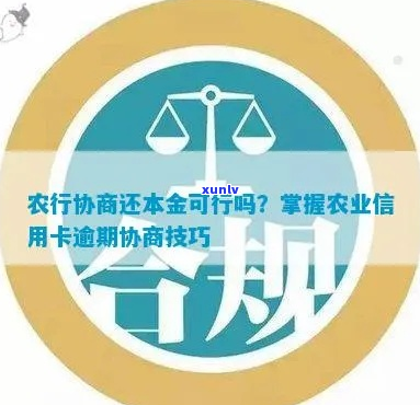 农业银行协商本金如何操作-农业银行协商本金如何操作的