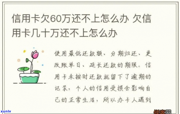 信用卡欠60万还不上怎么办-信用卡欠60万还不上怎么办呢