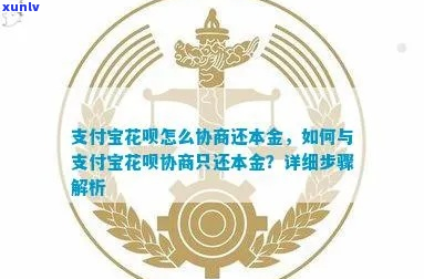 花呗如何协商本金还款方案-花呗如何协商本金还款方案呢