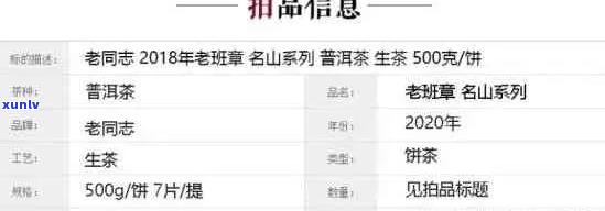 老同志普洱茶：年份、种类、价格一览表